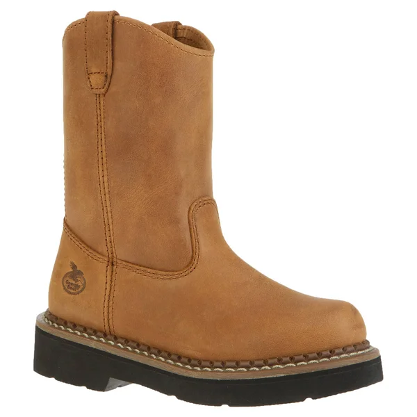 Georgia Boot Kids& Wellington Work Boots - Brown