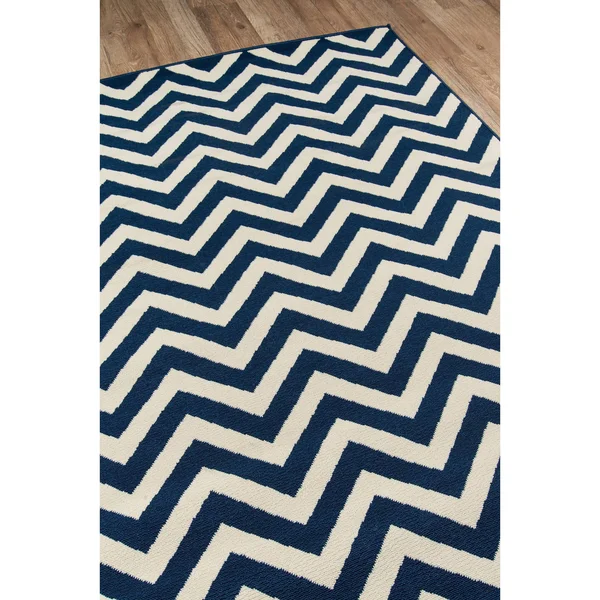 Momeni Baja Area Rug - Navy, 7&10x22 x 10&10x22