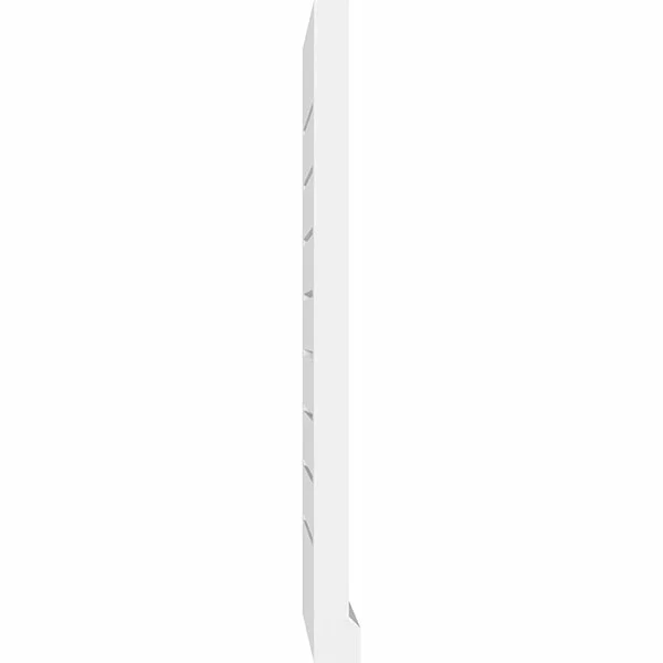 Ekena Millwork GVPVE32X1403SF 32x22W x 14x22H Vertical Surface Mount PVC Gable Vent: Functional - w/ 2x22W x 2x22P Brickmould Sil
