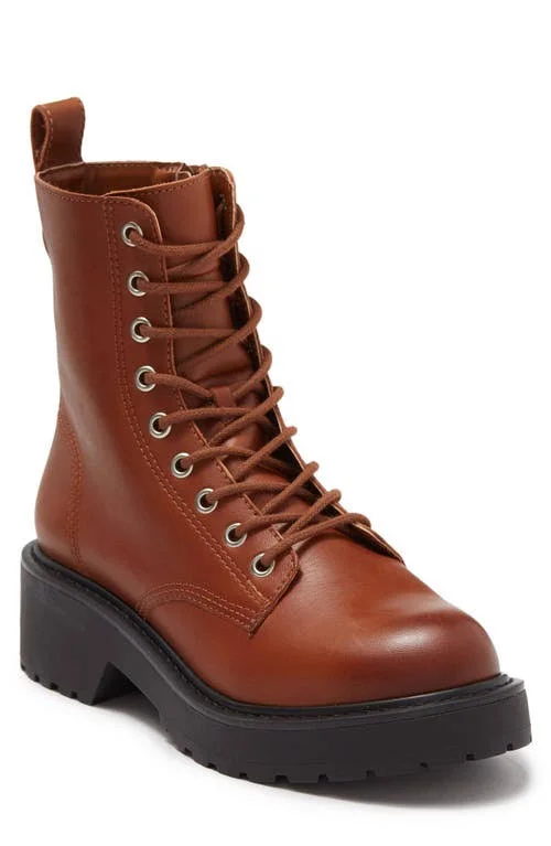 Steve Madden Tornado Boot Cognac Leather - M, 6.5