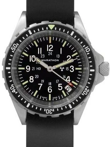 Marathon (Medium) Swiss Made, Tsar Quartz Military Divers Watch with Sapphire Crystal #WW194027