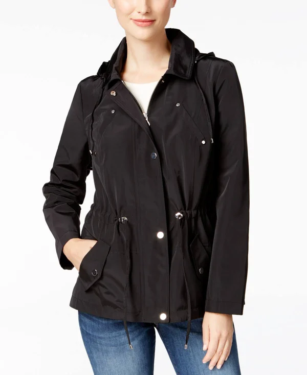 Charter Club Water-Resistant Hooded Anorak Jacket - Created for Macy&s - Ravishing Red