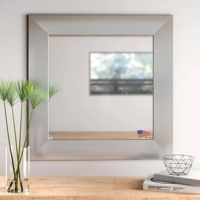 Wade Logan Wide Square Wall Mirror Size: 25.5x22 W x 25.5x22 H