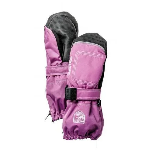 Hestra Baby Zip Long Mitten - Toddlers& Pink Print - 4