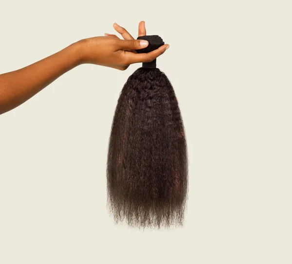Mayvenn Virgin Brazilian Kinky Straight Bundle Hair Extensions - 12x22 Length, Black