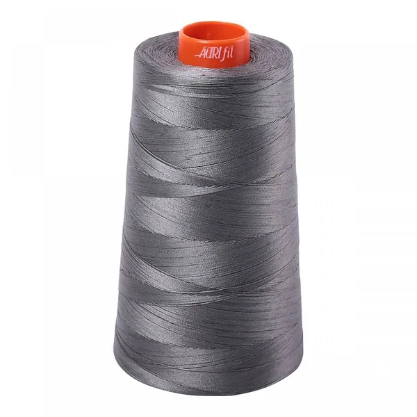 Aurifil 50wt Cotton Mako Thread 6, 462 Yard Cones Quilt Supplies
