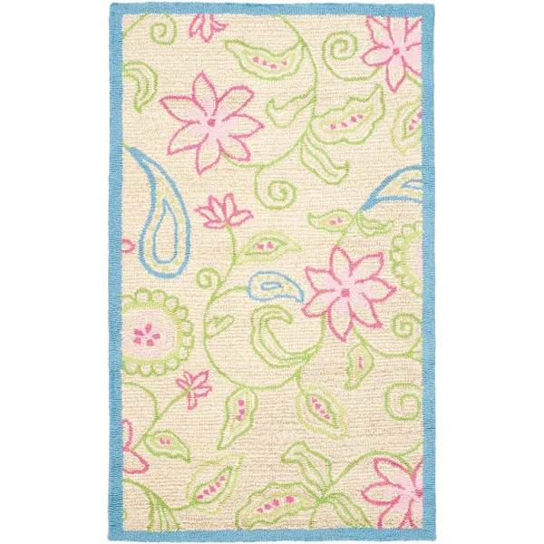 Safavieh Kids SFK362 Ivory/Blue 6& x 9& Area Rug