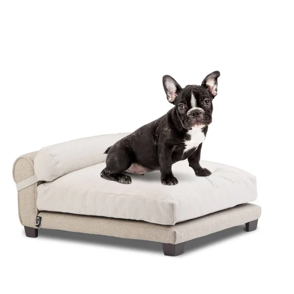 Club Nine Pets Belmont Orthopedic Dog Bed, Medium, Linen.