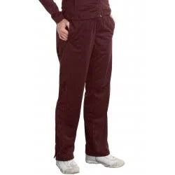 12 Customized Sport Tek LPST91 Ladies Tricot Track Pant - Maroon - S
