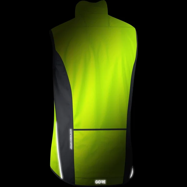 Gore Wear C3 Windstopper Vest - M - Neon Yellow-Black