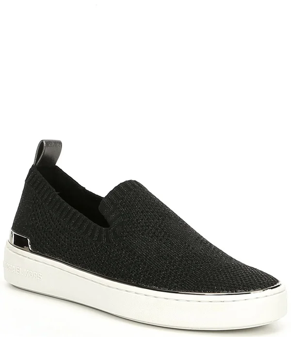 Michael Michael Kors Women's Skyler Slip-On Sneakers - Gunmetal - Size 9
