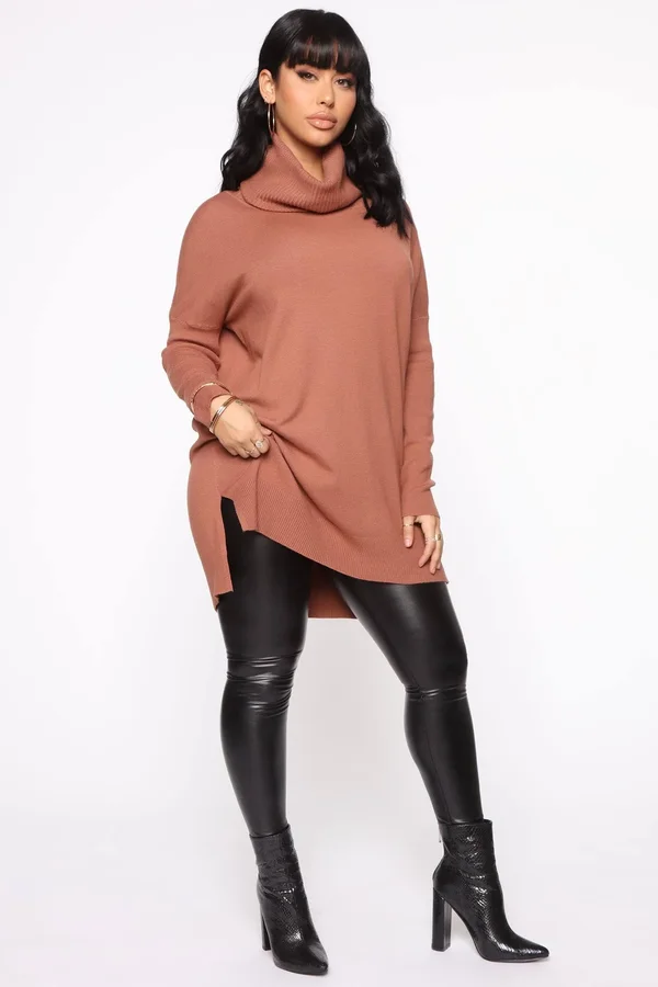 Womens Meeting The in Laws Sweater in Rust Size Medium/Large by Fashion Nova