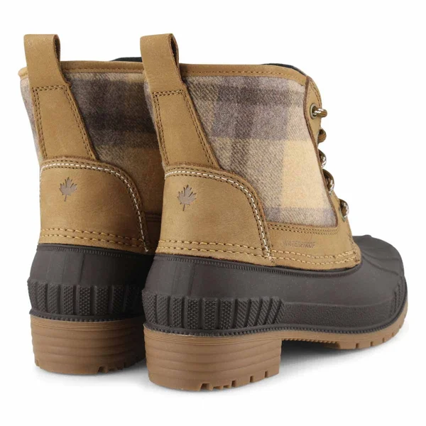 Kamik Women's Sienna Mid Boot - 10 - Tan Plaid