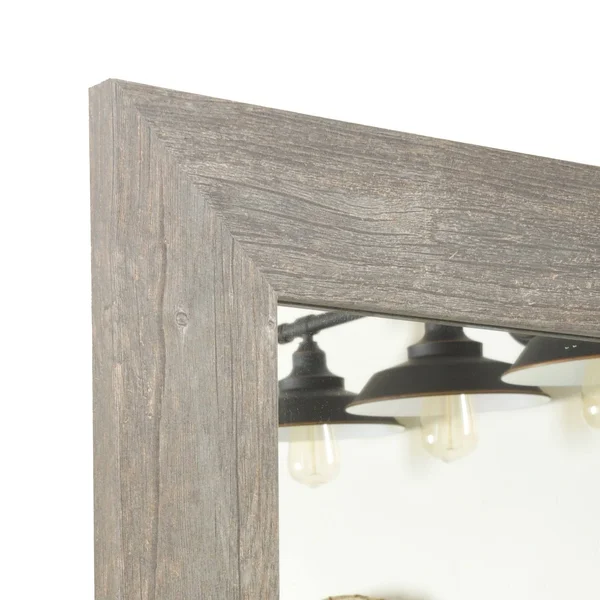 American Value Rustic Wild West Barnwood Wall Mirror - Size: 38.5, Brown