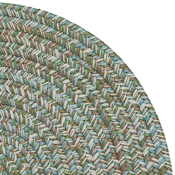 Colonial Mills Carrington Tweed Storm Gray Rug - 5 ft x 8 ft Oval