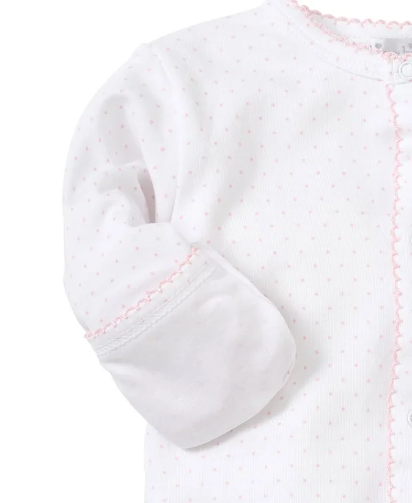 Kissy Kissy White/Blue New Kissy Dots Print Footie