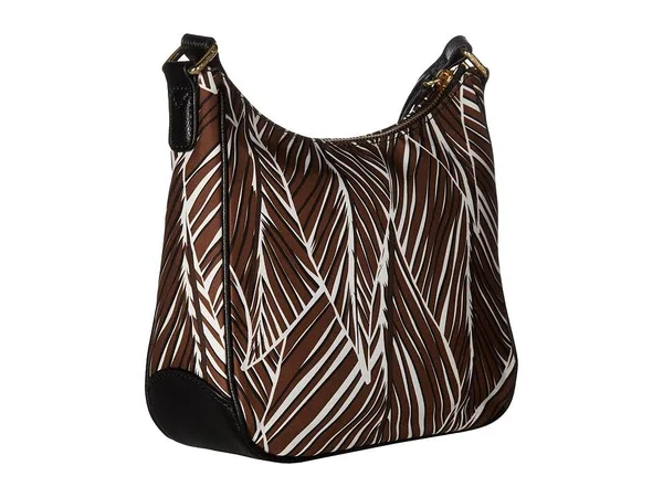 Vera Bradley Banana Leaves Brown Mini Vivian Crossbody