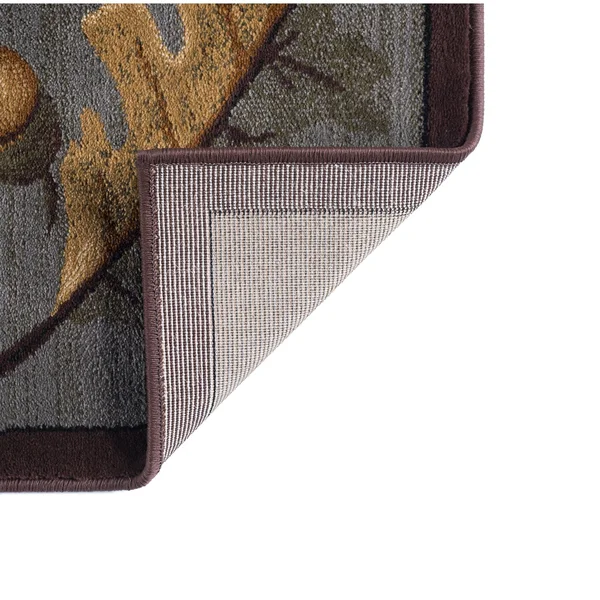 Alise Rugs Natural Lodge Novelty Lodge Area Rug - 3&11 x 5&3