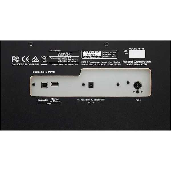 Roland RP-102 Digital Piano - Black