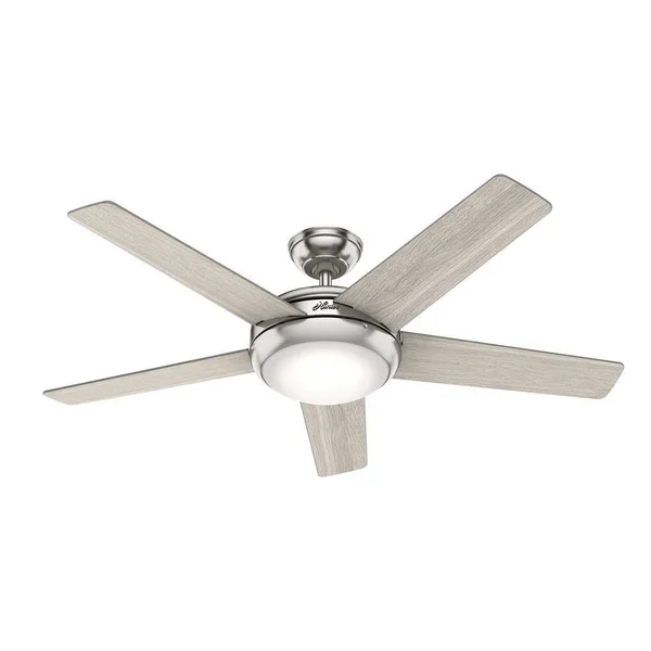 Barton with LED 52 in Brushed Nickel