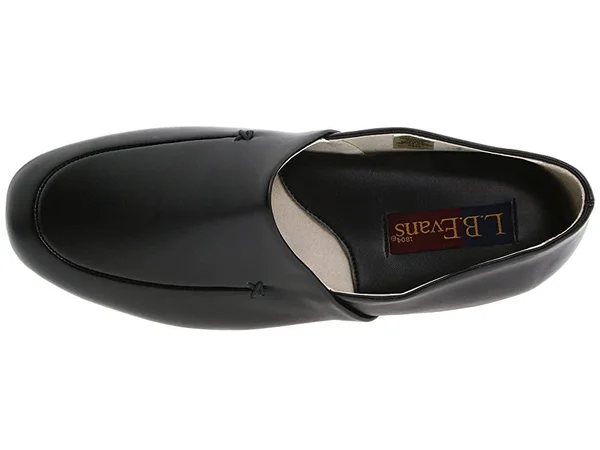 L.B. Evans Duke Opera Men's Slippers, Black, 10.5