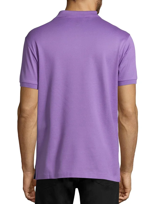 Ralph Lauren Cotton Pique Standing Horse Polo - Lavender M