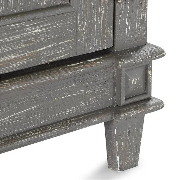 Dorel Living Margaret Accent Cabinet in Antique Gray - DA8273