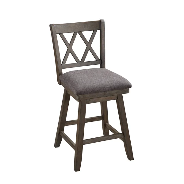 Brookline Swivel Counter Height Barstool Gray - H2O Furnishings