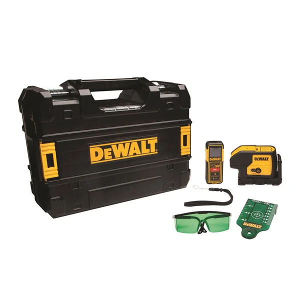 DeWalt DW0839CG Green 3 Spot Laser & 100 ft. Laser Distance Measurer