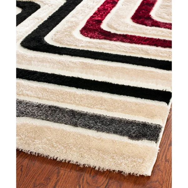 Safavieh Euclid Geometric Shag Area Rug, Size: 5'3 inch x 7'6 inch