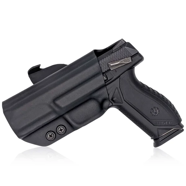 Concealment Express OWB Kydex Paddle Holster - Ruger American Full size, Right Hand, Carbon Fiber Black, RGR-AMRCNFS9-CF-RH-OWBPD