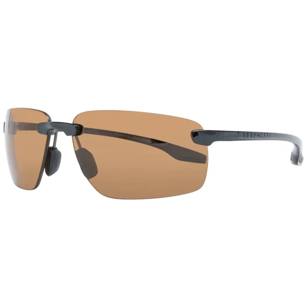 Serengeti Erice 64mm Polarized Sunglasses (Shiny Black)