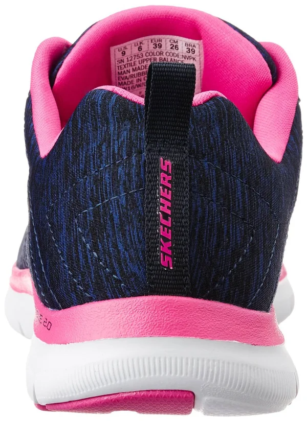 Skechers Sport Women's Flex Appeal 2.0 Fashion Sneaker - Navy/Pink