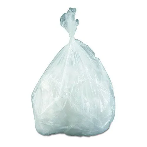 Inteplast Group IBS S242406N HDPE Can Liner, 10 Gallon, 24 inch x 24 inch, 0.23 mil, Star Seal, Natural, 1000 Pack (20 Rolls of