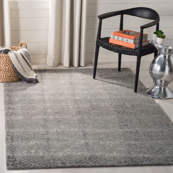 Safavieh Dip Dye Dark Beige 7 ft. x 7 ft. Round Area Rug