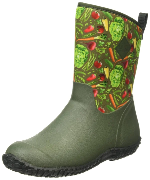 Muck Women's Muckster II Mid Boot - Green Veggie Print 9