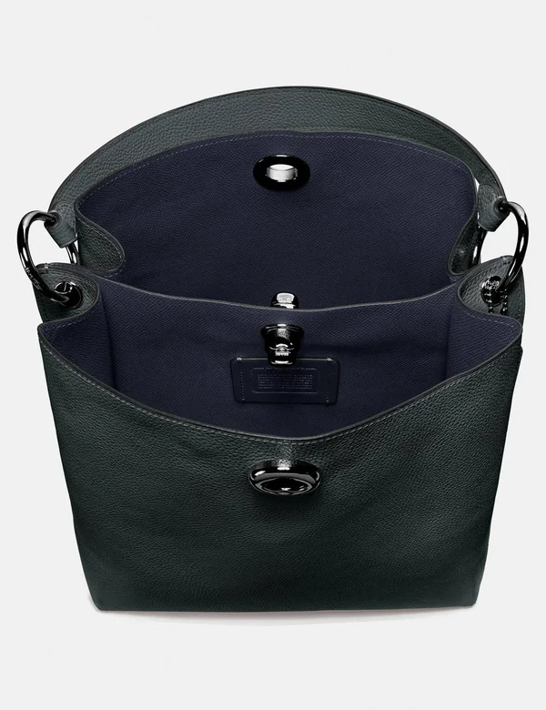 Coach Charlie Bucket Bag - Women's Purses - Pewter/Pine Green