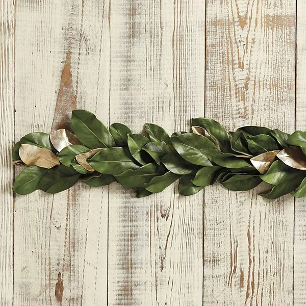 Southern Magnolia Gold Accent Garland - Ballard Designs