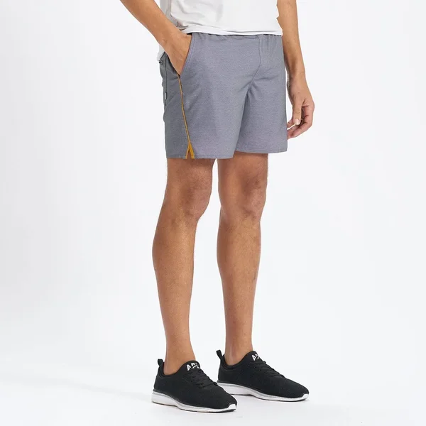 Vuori Trail Running Short Men's - Charcoal Heather Texture, M
