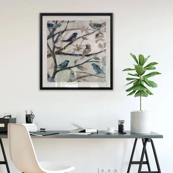 Morning Song I -Framed Giclee Print - 24x24