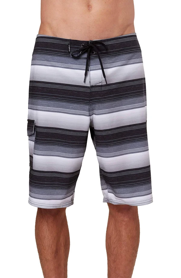 O&Neill Santa Cruz Stretch Stripe Boardshorts Men's Black, 38