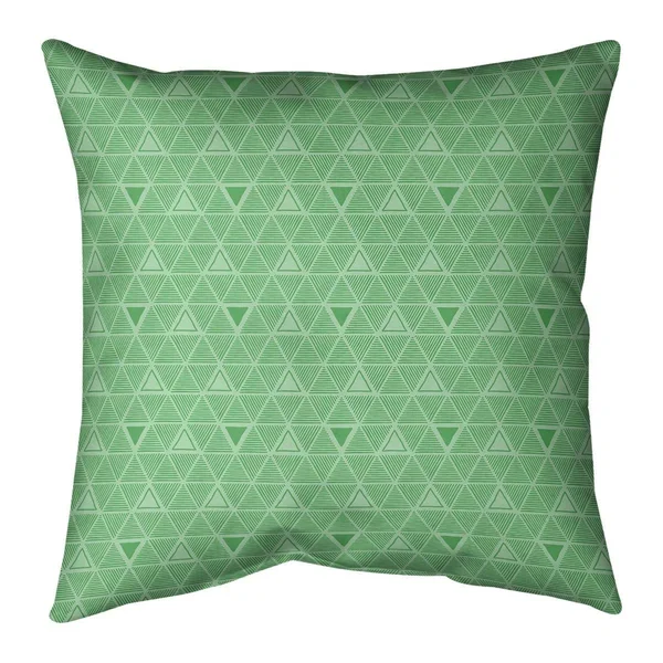 Porch & den Baldock Pastel Monochrome Triangles Throw Pillow - 14 x 14 - Violet - Faux Suede