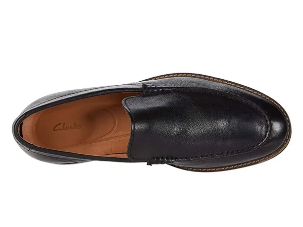 Clarks Men's Atticus Edge Loafer, Size: 12, Black Leather