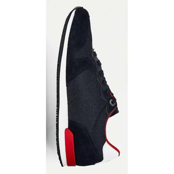 Tommy Hilfiger Iconic Material Mix Mens Navy Trainers UK 7