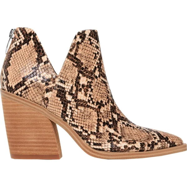 Steve Madden Alyse Womens Heeled Ankle Boots - Bone Leather