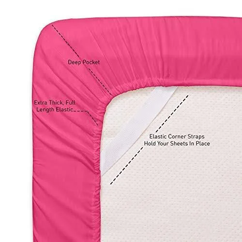 1500 Supreme Collection Extra Soft King Sheet Set, Fuscia- Luxury Bed Sheet Set with Deep Pocket Wrinkle Free Bed Sheets, King s