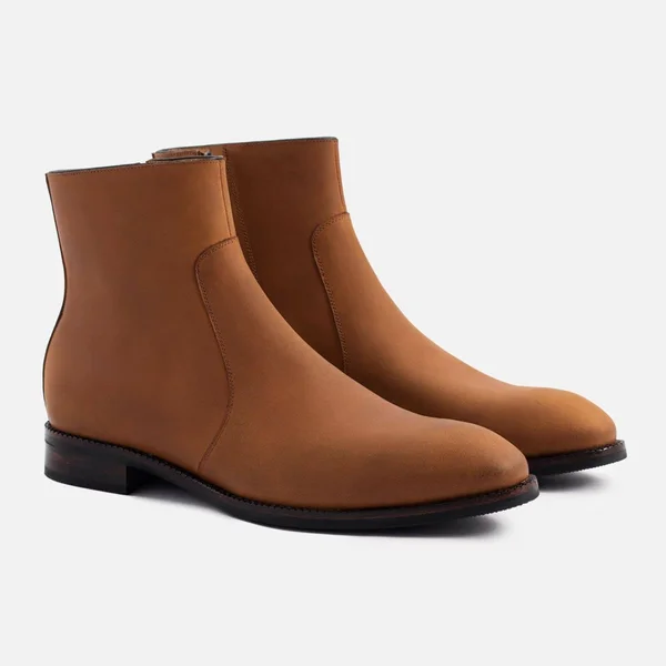 Beckett Simonon Easton Side-Zip Boots - Pull-Up, Walnut, Size 9.5, Men's Boot