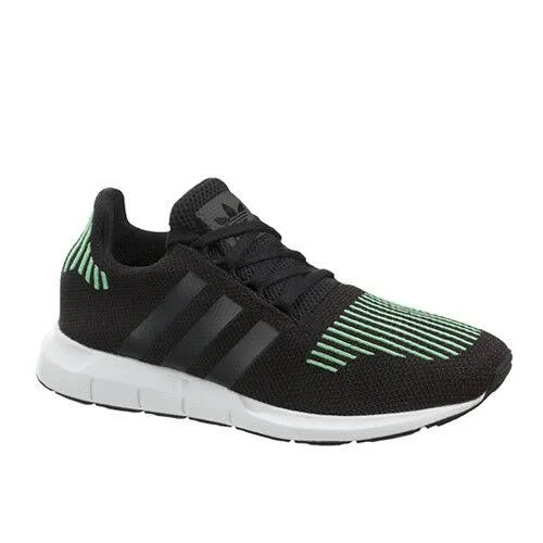 Adidas Originals Swift Run J Kids Juniors Lace Up Trainers Black