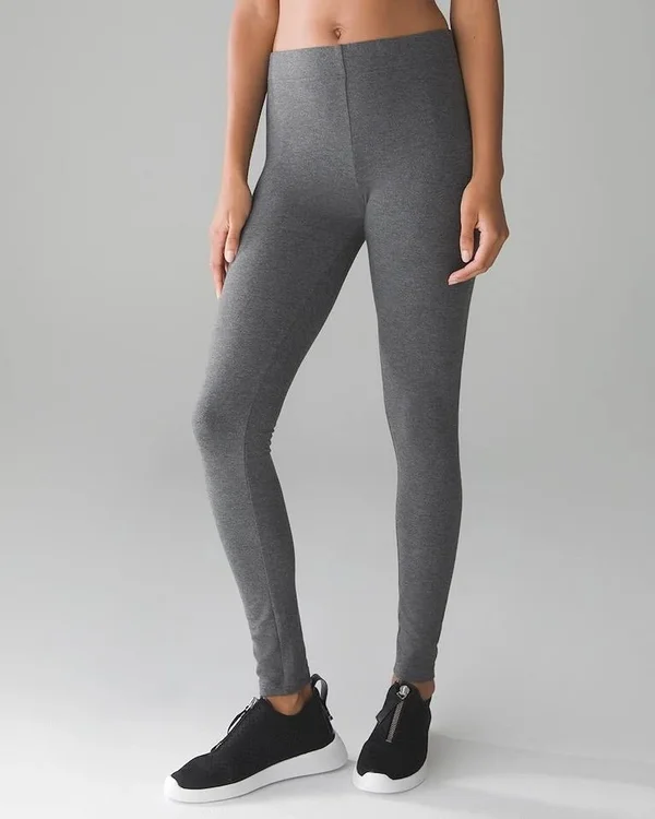 Soma Essential Leggings, Heather Quartz, 27x22 Inseam Regular