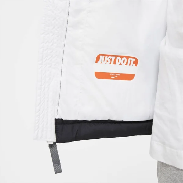 Nike Boys NSW Filled Jacket - White/Smoke Grey/Black/White Size M